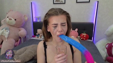 Camgirl Takes Several Inches Of Rubber Down Her Throat SD (2026)